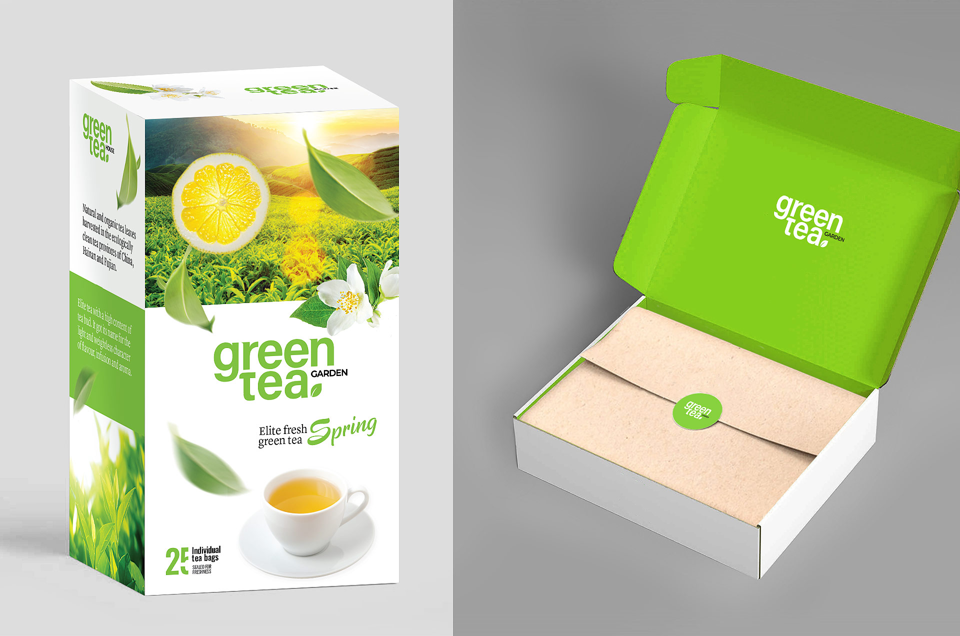 tea box package design